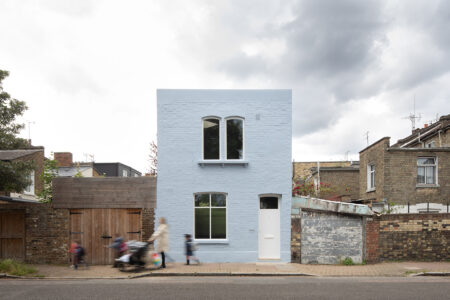 Tangled up in blue: a diminutive urban cottage designed by fardaa