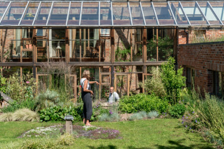 Landscape designer and architect duo Anna and Allan Joyce share their dynamic family home sequestered in a Georgian walled garden